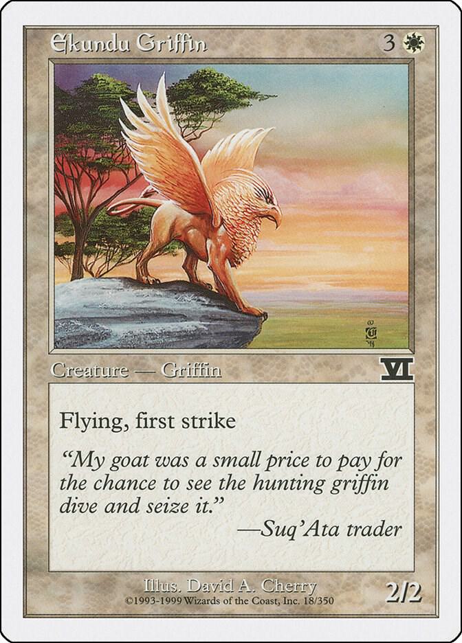 Ekundu Griffin 18 card from Classic Sixth Edition
