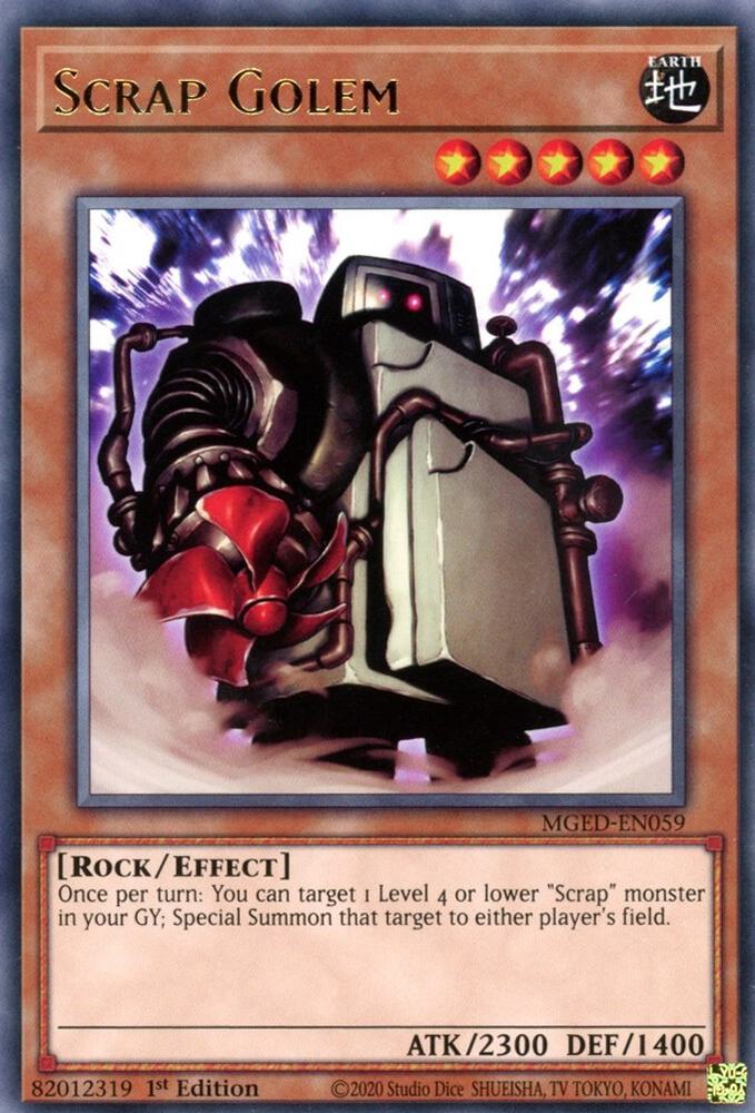 Scrap Golem MGED-EN059 card from Maximum Gold: El Dorado