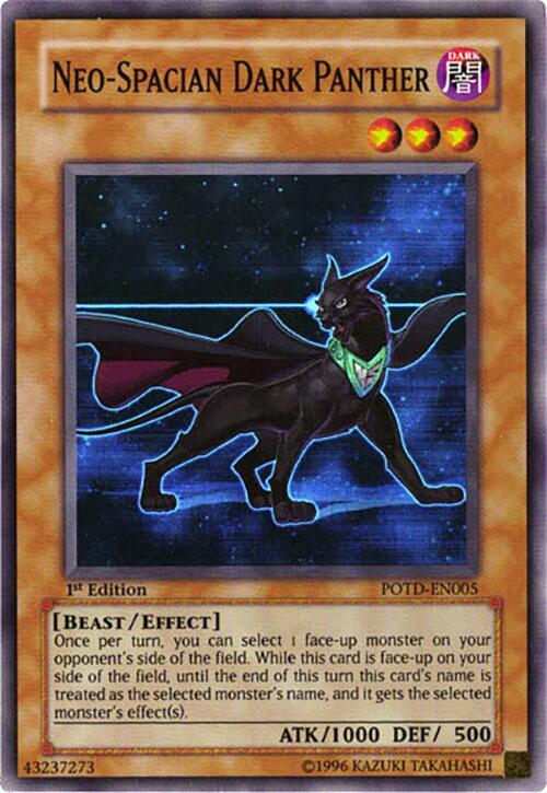 Neo-Spacian Dark Panther POTD-EN005 card from Power of the Duelist
