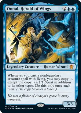 Donal, Herald of Wings 3 card from Commander: Innistrad: Crimson Vow