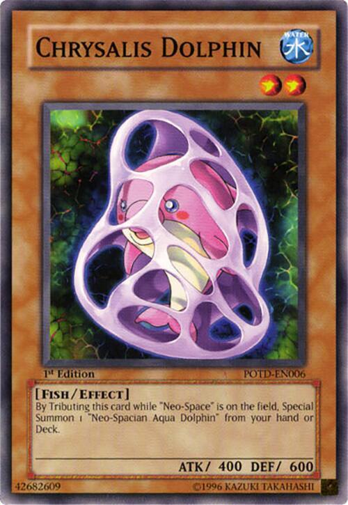 Chrysalis Dolphin POTD-EN006 card from Power of the Duelist