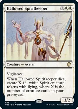 Hallowed Spiritkeeper 88 card from Commander: Innistrad: Crimson Vow