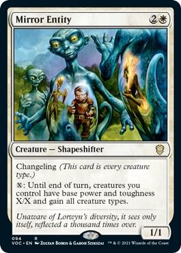 Mirror Entity 94 card from Commander: Innistrad: Crimson Vow