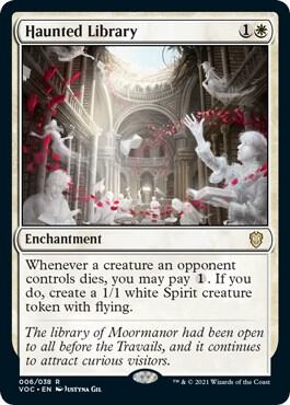 Haunted Library 6 card from Commander: Innistrad: Crimson Vow