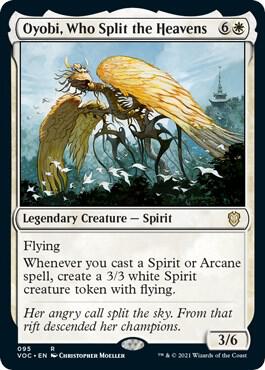 Oyobi, Who Split the Heavens 95 card from Commander: Innistrad: Crimson Vow