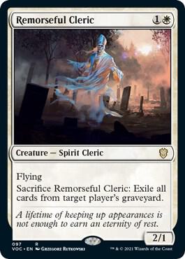 Remorseful Cleric 97 card from Commander: Innistrad: Crimson Vow