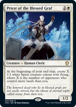 Priest of the Blessed Graf 7 card from Commander: Innistrad: Crimson Vow