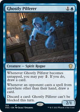 Ghostly Pilferer 105 card from Commander: Innistrad: Crimson Vow