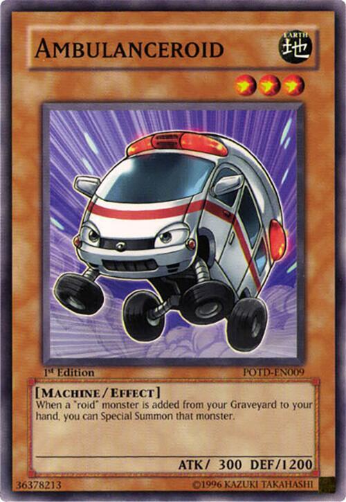 Ambulanceroid POTD-EN009 card from Power of the Duelist