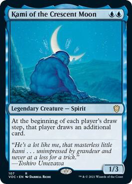 Kami of the Crescent Moon 107 card from Commander: Innistrad: Crimson Vow