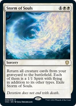 Storm of Souls 9 card from Commander: Innistrad: Crimson Vow