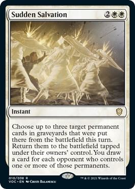 Sudden Salvation 10 card from Commander: Innistrad: Crimson Vow