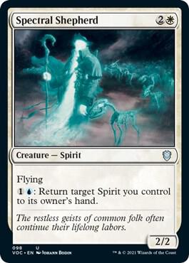 Spectral Shepherd 98 card from Commander: Innistrad: Crimson Vow