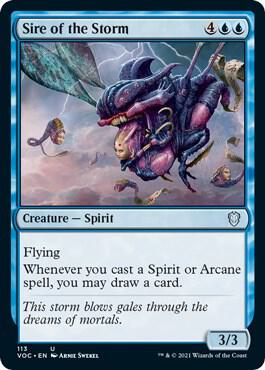 Sire of the Storm 113 card from Commander: Innistrad: Crimson Vow