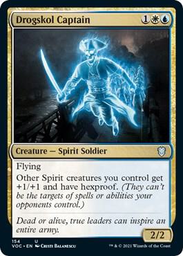 Drogskol Captain 154 card from Commander: Innistrad: Crimson Vow