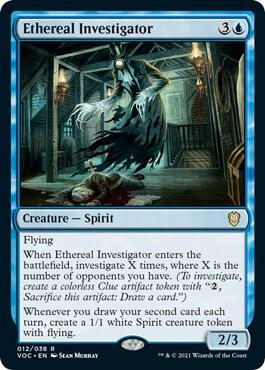 Ethereal Investigator 12 card from Commander: Innistrad: Crimson Vow