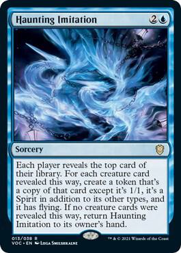 Haunting Imitation 13 card from Commander: Innistrad: Crimson Vow