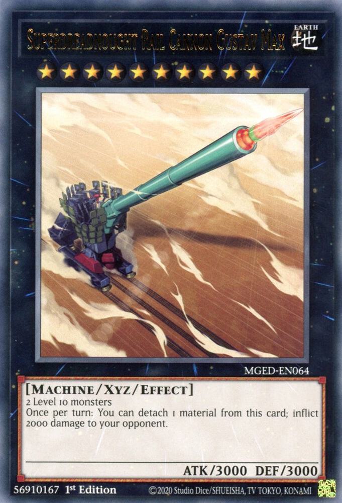 Superdreadnought Rail Cannon Gustav Max MGED-EN064 card from Maximum Gold: El Dorado
