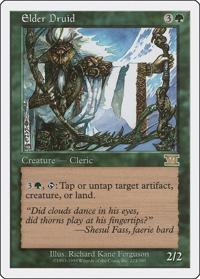 Elder Druid 223 card from Classic Sixth Edition