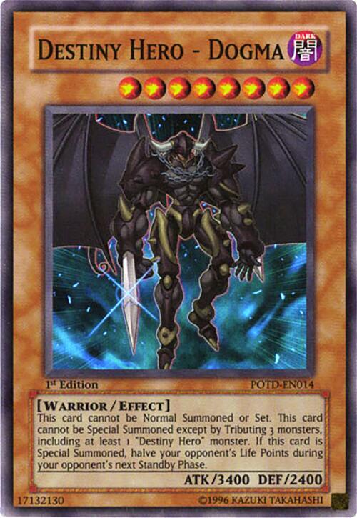 Destiny Hero - Dogma POTD-EN014 card from Power of the Duelist