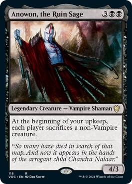 Anowon, the Ruin Sage 118 card from Commander: Innistrad: Crimson Vow
