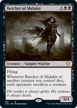 Butcher of Malakir 123 card from Commander: Innistrad: Crimson Vow