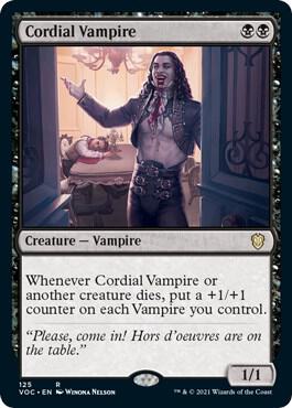 Cordial Vampire 125 card from Commander: Innistrad: Crimson Vow