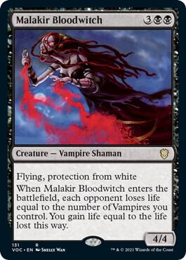 Malakir Bloodwitch 131 card from Commander: Innistrad: Crimson Vow