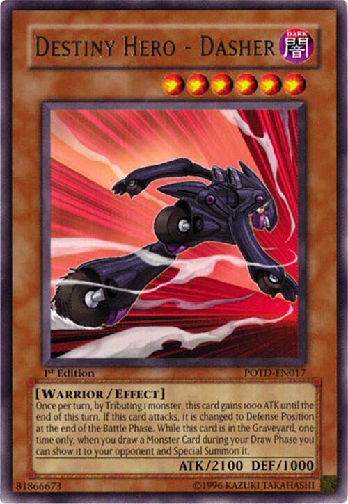 Destiny Hero - Dasher POTD-EN017 card from Power of the Duelist