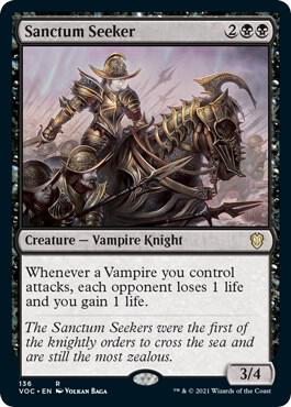 Sanctum Seeker 136 card from Commander: Innistrad: Crimson Vow