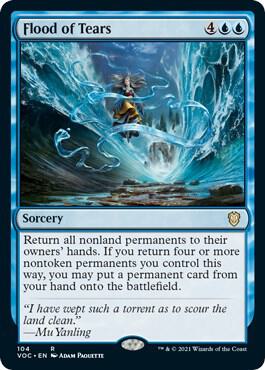 Flood of Tears 104 card from Commander: Innistrad: Crimson Vow