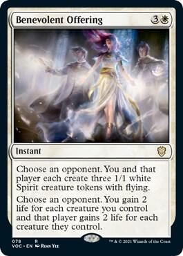 Benevolent Offering 78 card from Commander: Innistrad: Crimson Vow