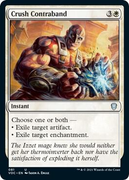Crush Contraband 81 card from Commander: Innistrad: Crimson Vow
