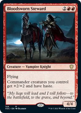 Bloodsworn Steward 144 card from Commander: Innistrad: Crimson Vow
