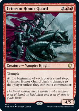 Crimson Honor Guard 145 card from Commander: Innistrad: Crimson Vow