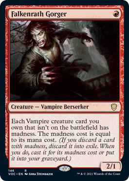 Falkenrath Gorger 146 card from Commander: Innistrad: Crimson Vow