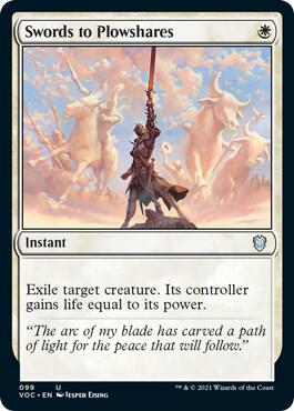 Swords to Plowshares 99 card from Commander: Innistrad: Crimson Vow