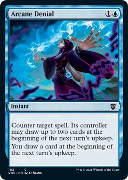 Arcane Denial 102 card from Commander: Innistrad: Crimson Vow