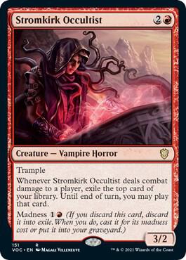Stromkirk Occultist 151 card from Commander: Innistrad: Crimson Vow