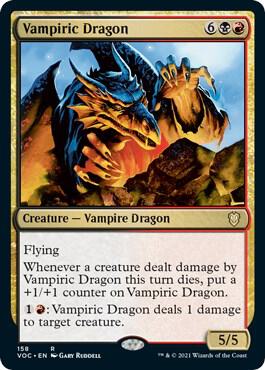 Vampiric Dragon 158 card from Commander: Innistrad: Crimson Vow