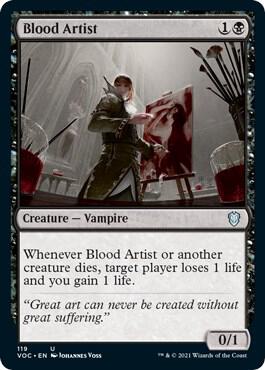 Blood Artist 119 card from Commander: Innistrad: Crimson Vow