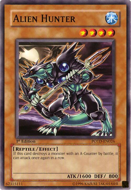 Alien Hunter POTD-EN026 card from Power of the Duelist