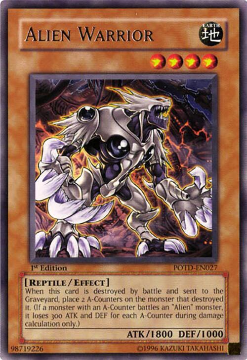 Alien Warrior POTD-EN027 card from Power of the Duelist