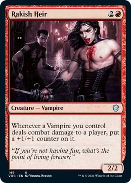 Rakish Heir 149 card from Commander: Innistrad: Crimson Vow