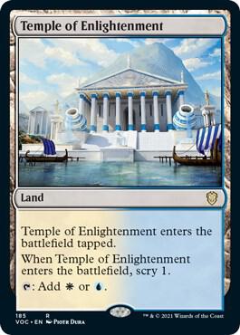 Temple of Enlightenment 185 card from Commander: Innistrad: Crimson Vow