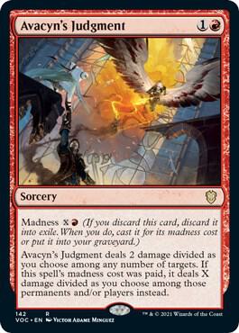 Avacyn's Judgment 142 card from Commander: Innistrad: Crimson Vow