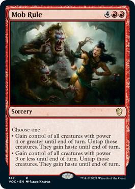 Mob Rule 147 card from Commander: Innistrad: Crimson Vow