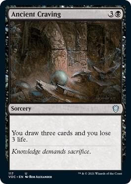 Ancient Craving 117 card from Commander: Innistrad: Crimson Vow