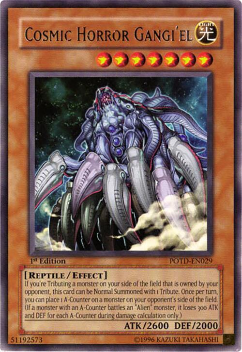 Cosmic Horror Gangi'el POTD-EN029 card from Power of the Duelist