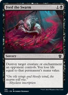 Feed the Swarm 129 card from Commander: Innistrad: Crimson Vow